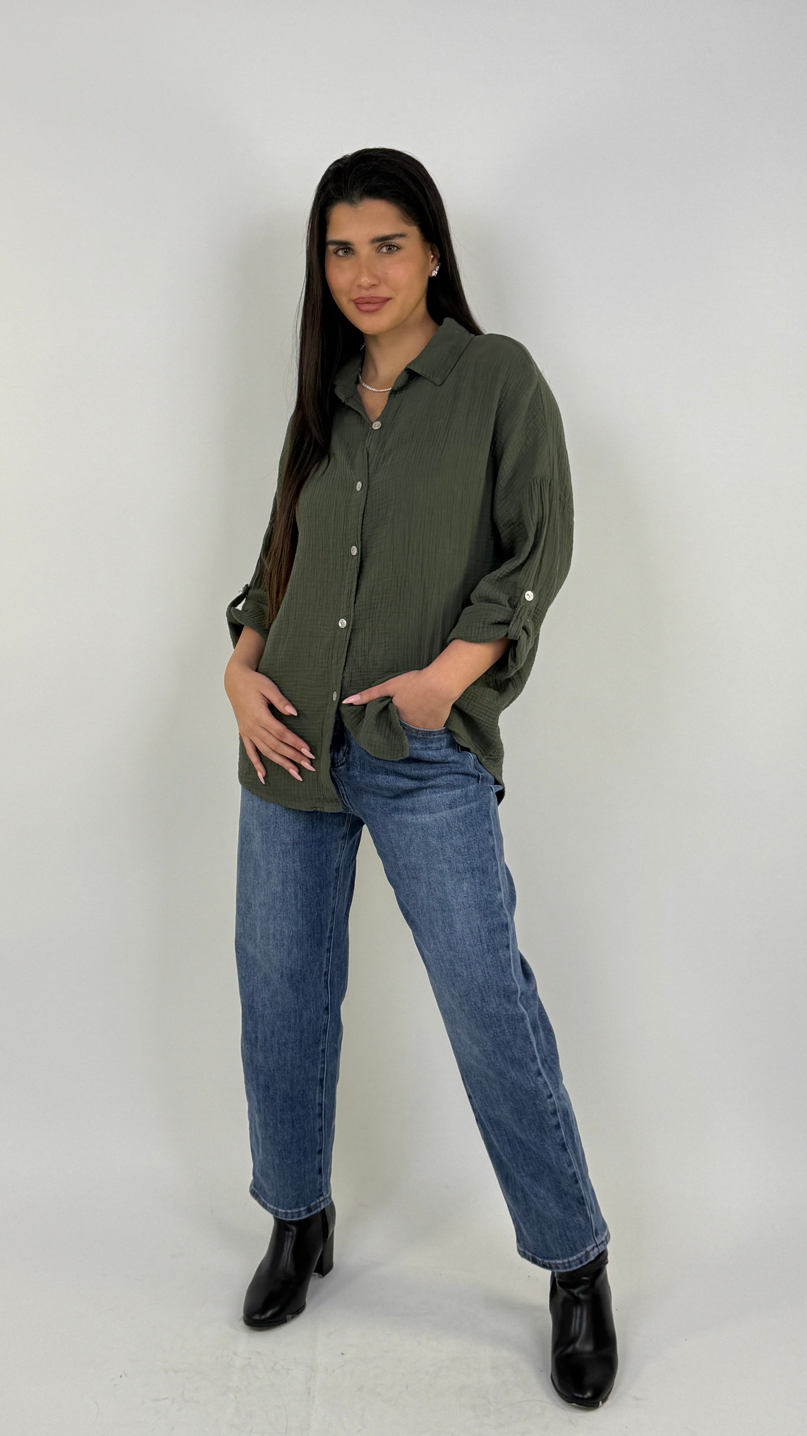 חולצה מכופתרת טטרה