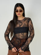 חולצת תחרה Lace Chic