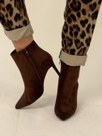 מגף שפיץ חום זמש