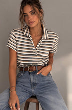 חולצת Polo Stripe
